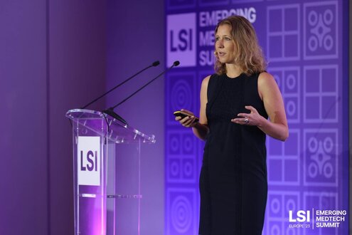 Rethink Medical CEO presenting at the LSI event